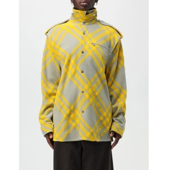 Burberry Check Plaid Pattern Wool Blend Jacket, Size 8 - Picture 2 of 16